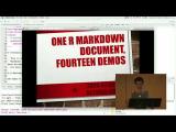 Yihui Xie | One R Markdown Document, Fourteen Demos | RStudio (2020)