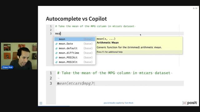 Edgar Ruiz - GitHub Copilot in RStudio