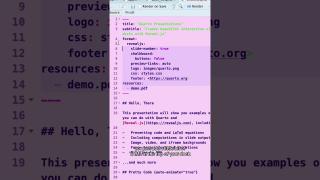 Make data science slides with code using Quarto