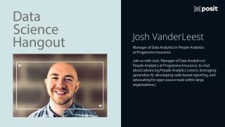 Data-driven people analytics | Josh VanderLeest | Data Science Hangout